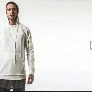 Kollar signature tan long sleeve casual oversized pullover hoodie  XL
